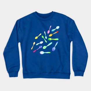 Falling Watercolor Spoons Crewneck Sweatshirt